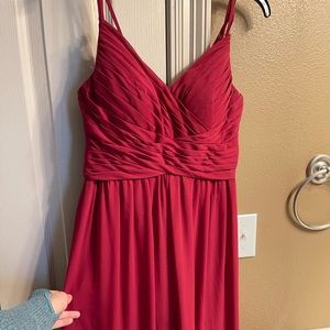 Azazie red maxi dress